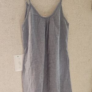 Elegant Blue Sleeveless Dress